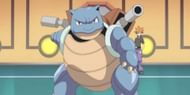 Blastoise as it appears in Pokemon Origins (Image via The Pokemon Company)